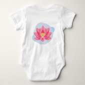 Lotus Blossom Baby Strampler (Rückseite)