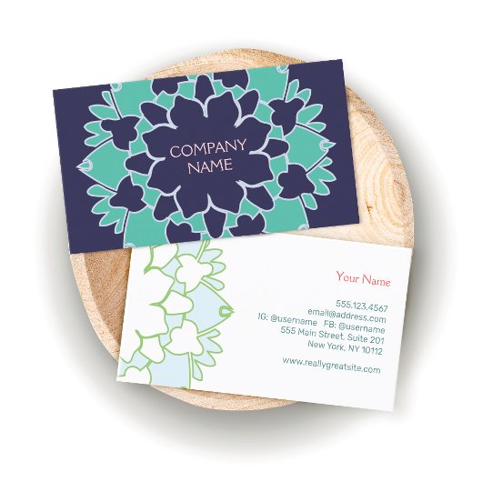 Lotus Blossom Business Card Visitenkarte