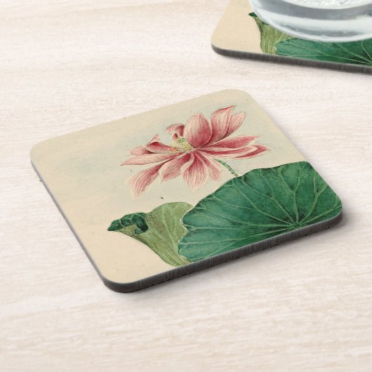 Lotus blossom Cork Untersetzer (Linke Seite)