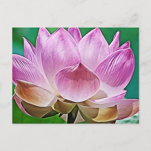 Lotus blossom feiertagspostkarte (Vorderseite)