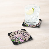 Lotus Blossom Floral Springtime Getränkeuntersetzer (Rechte Seite)