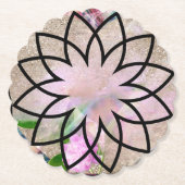 Lotus Blossom Floral Springtime Untersetzer (Vorderseite)