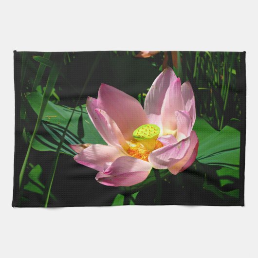 Lotus Blossom Geschirrtuch (Horizontal)