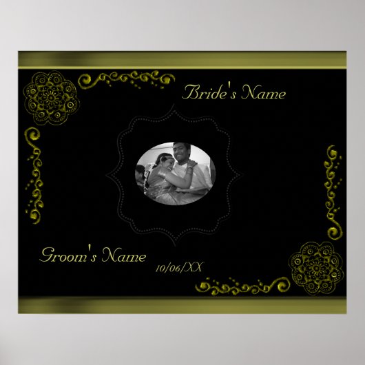 Lotus Blossom (Henna)(Gold) Poster (Vorne)