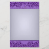 Lotus Blossom (Henna) (Lila) Briefpapier (Vorderseite)