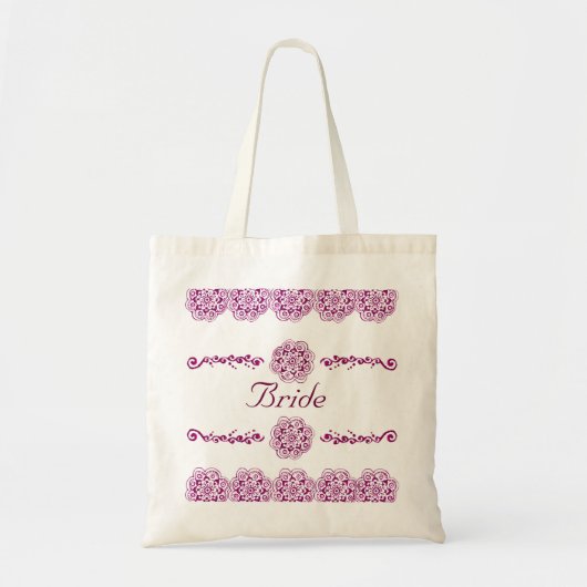 Lotus Blossom (Henna) (Rosa) Tragetasche (Vorne)