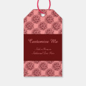Lotus Blossom (Henna) (rot) Geschenkanhänger (Rückseite)
