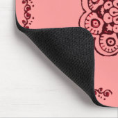 Lotus Blossom (Henna) (rot) Mousepad (Ecke)