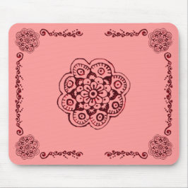 Lotus Blossom (Henna) (rot) Mousepad