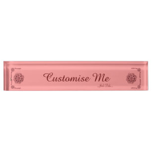 Lotus Blossom (Henna) (rot) Namensplakette