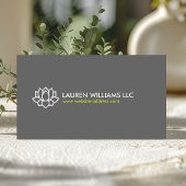 LOTUS BLOSSOM IN GRAU VISITENKARTE