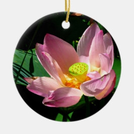 Lotus Blossom Keramik Ornament