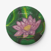 Lotus Blossom (Lily Pad) Pappteller (Vorderseite)