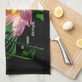 Lotus Blossom Nehemiah 8:10 Geschirrtuch (Viertel Falte)