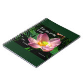 Lotus Blossom Nehemiah 8:10 Notizblock (Linke Seite)