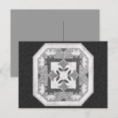 Lotus Blossom Quilt Postkarte (Vorne/Hinten)