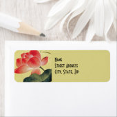 Lotus Blossom Rücksendeadressen-Aufklebers (Insitu)