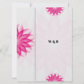 Lotus Blossom Wedding Einladung (Rückseite)