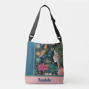 Lotus Blossoms Crossbody Tote Bag Tragetaschen Mit Langen Trägern