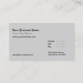 ©Lotus Blossoms/Embossed-like Foto Visitenkarte (Rückseite)