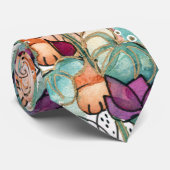 Lotus Blossoms und Chow Krawatte (Gerollt)