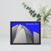 Lotus blue postkarte (Stehend Vorderseite)