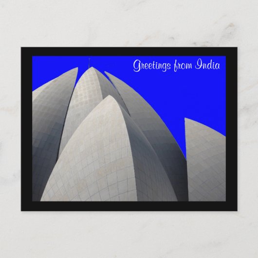 Lotus blue postkarte (Vorderseite)