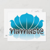 Lotus Blue Postkarte (Vorne/Hinten)