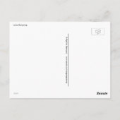 Lotus-Blühen Postkarte (Rückseite)