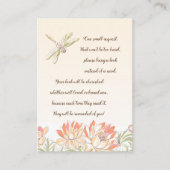 Lotus Blume and Dragon Fly Book Request Card Begleitkarte (Vorderseite)