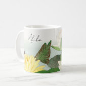 Lotus Blume Antike Japanische Schrift Name Kaffeetasse (Vorderseite Links)