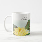 Lotus Blume Antike Japanische Schrift Name Kaffeetasse (Links)
