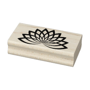 Lotus Blume Art Briefmarke Gummistempel