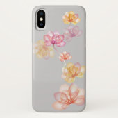 Lotus-Blume auf grau Case-Mate iPhone Hülle (Rückseite)