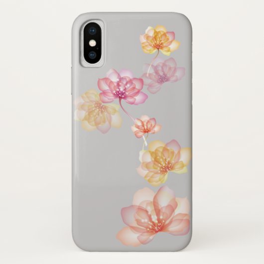 Lotus-Blume auf grau Case-Mate iPhone Hülle (Rückseite)