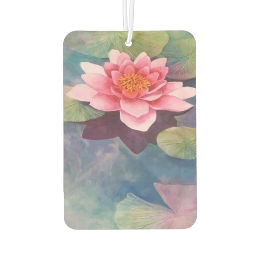 Lotus Blume Autolufterfrischer (Rückseite)