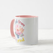 Lotus Blume BFTG Kaffee Tasse (Vorderseite Links)