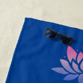 Lotus Blume Blau Ruhe Strandtuch (Beispiel)