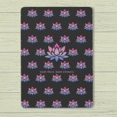 Lotus Blume Blauer rosa benutzerdefinierter Text Spielkarten