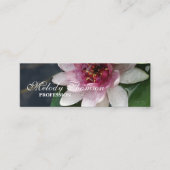 Lotus Blume Blossom Business Cards Mini Visitenkarte (Vorderseite)
