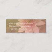 Lotus Blume Blossom Business Cards Mini Visitenkarte (Rückseite)