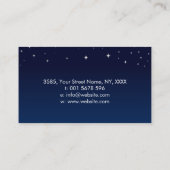 Lotus Blume - Blue Marble Geode Visitenkarte (Rückseite)