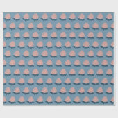 Lotus Blume Blue Pink Weihnachtsgeschenk Geschenkpapier (Flach)