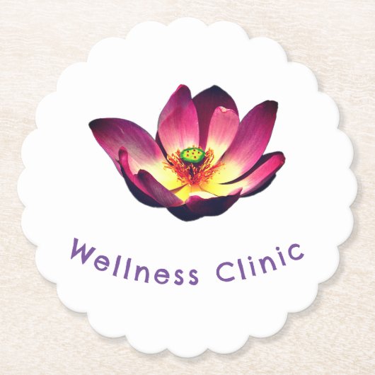 Lotus Blume Blühen Untersetzer (Vorderseite)