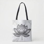 Lotus-Blume, Blume der Wasserlilie Tasche (Vorderseite)