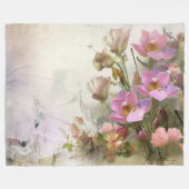 Lotus Blume Botanisches Wasser Fleecedecke (Vorderseite (Horizontal))