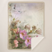 Lotus Blume Botanisches Wasser Sherpadecke (Vorderseite)