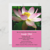 Lotus Blume Brautdusche Einladung (Vorderseite)
