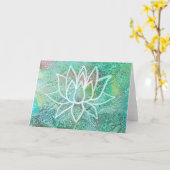 Lotus Blume Bright Positiv Inspirierend Karte (Gelbe Blume)