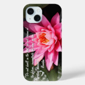 Lotus Blume & Buddha Quotes / Buddhismus Case-Mate iPhone Hülle (Rückseite)